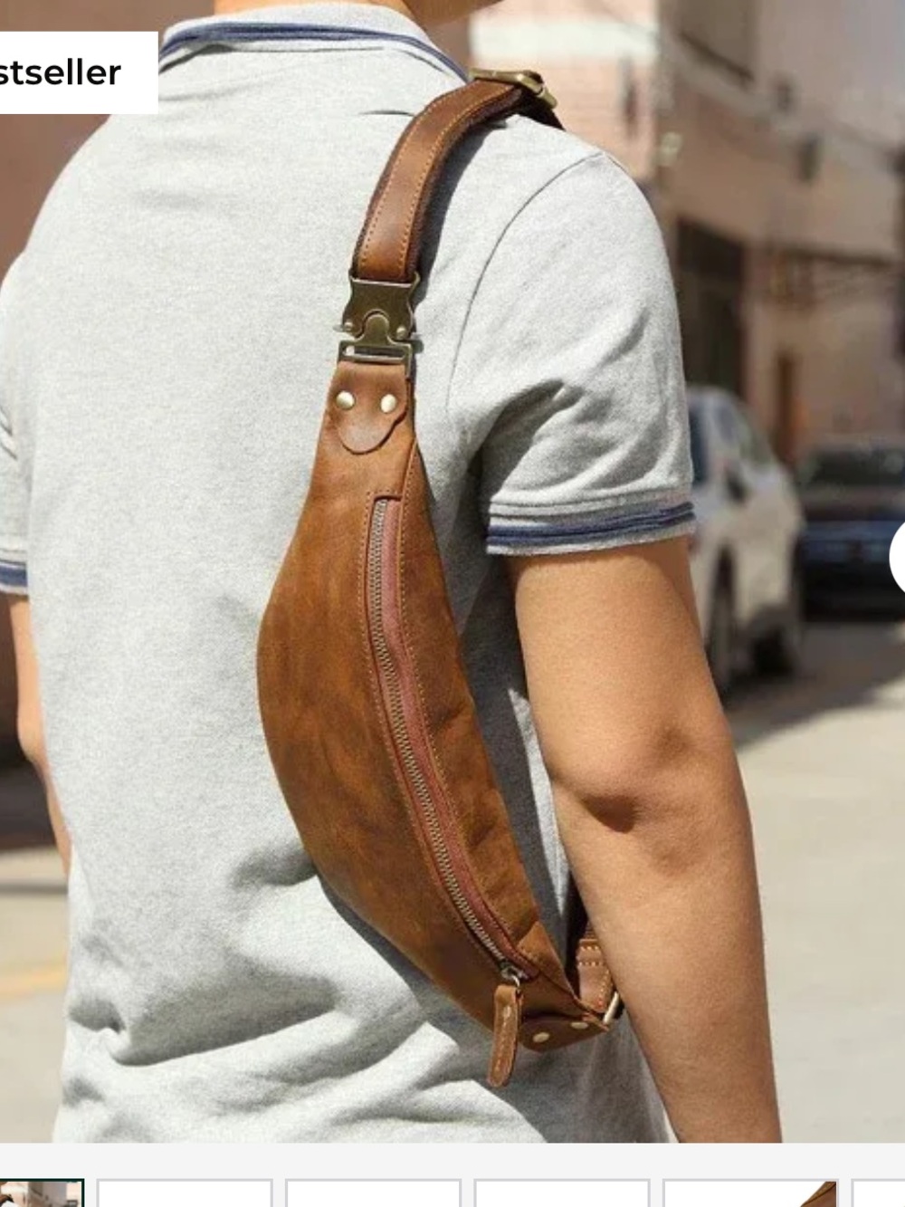 Genuine Leather Fanny pack vintage